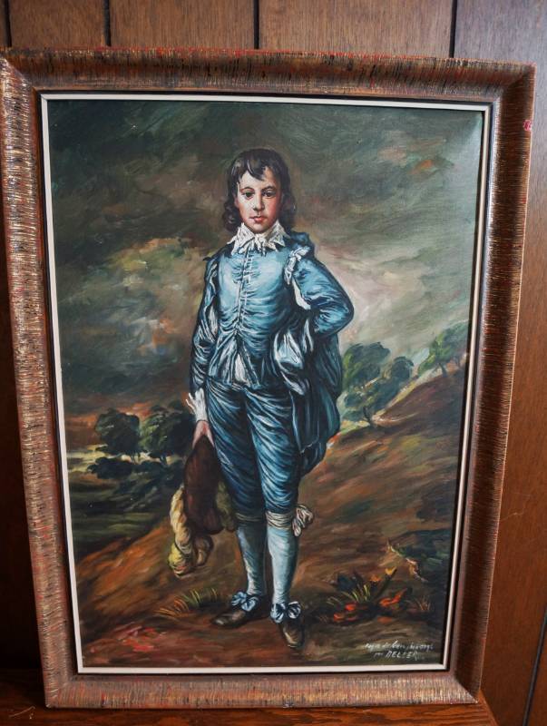 lot 1919 image: Vintage Painting of English Man - Artist Beller