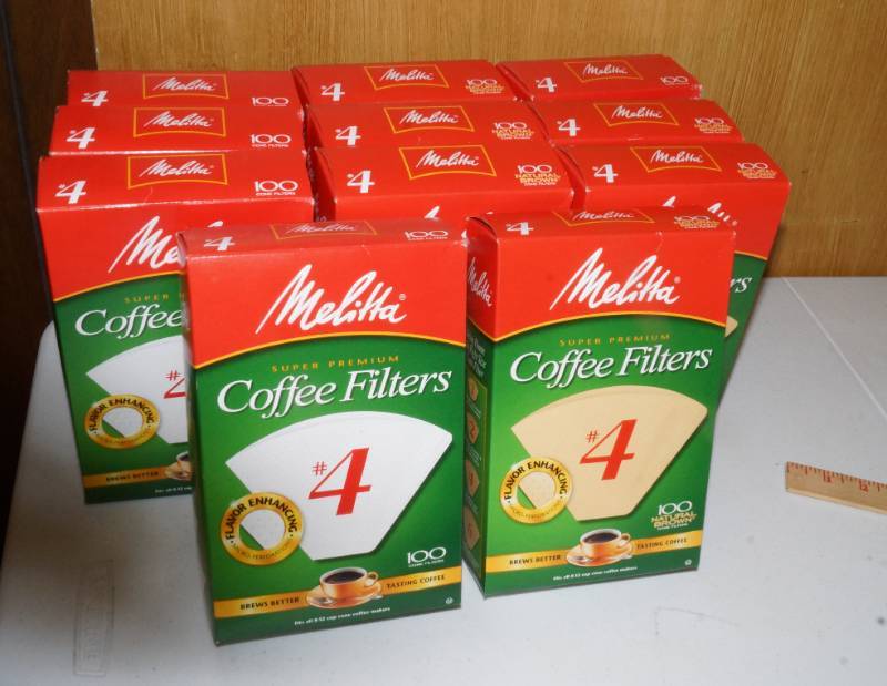 lot 1938 image: Lot of 11 Packs of Melitta Coffee Filters - Unopened NEW Each pack has 100