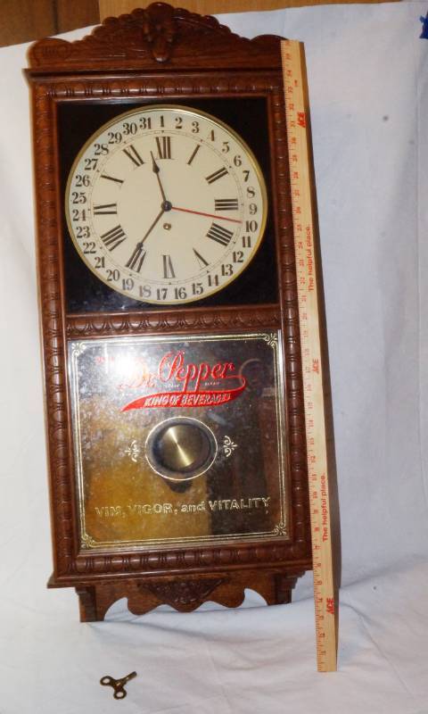 Vintage Unique Very Rare Dr. Pepper Wall Clock - VERY UNIQUE