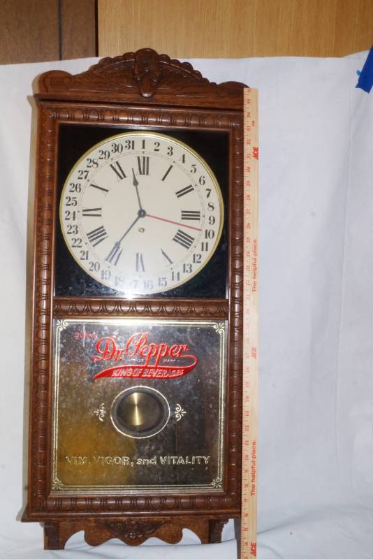 Vintage Unique Very Rare Dr. Pepper Wall Clock - VERY UNIQUE