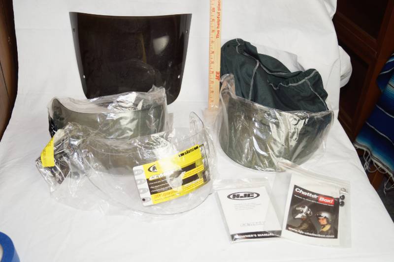 lot 1967 image: Lot of Motorcycle Helmet Visors - NEW See pics