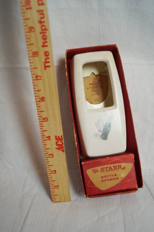 lot 1862 image: Vintage Starr Bottle Opener COCA-COLA w original box - Rare Find