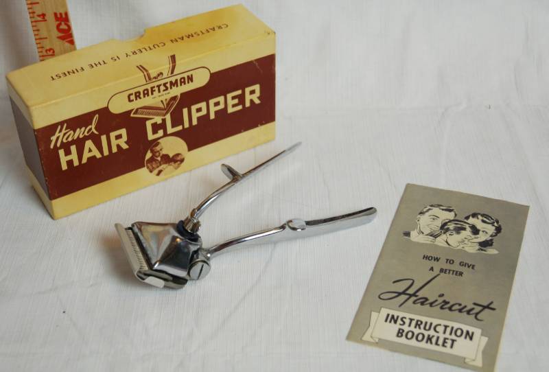 lot 1973 image: Vintage Craftsman Hair Clipper wbox and booklet - Rare Find