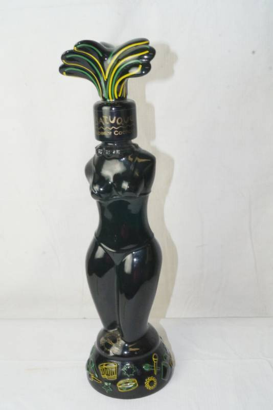 lot 1882 image: Vintage Porcelain Batuque Liquor Decanter - Show Girl Bottle - Ceramarte - Very Rare and Very Cool 2003