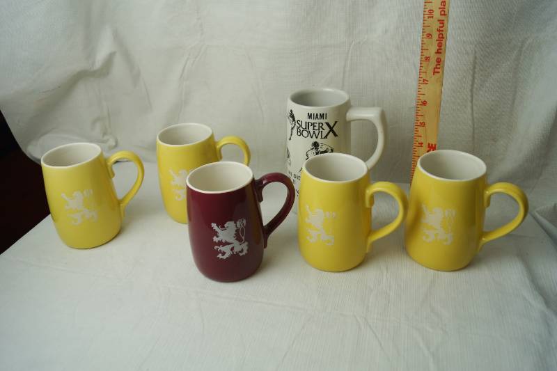 lot 1988 image: Lot of 6 Misc. Mugs Coors Lion, Ceremarte and More