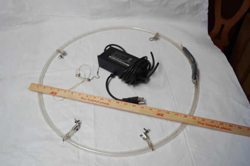 lot 2115 image: Neon Tubing and Neon Power Supply Parts for NEON CLOCK ON LOT# 2213