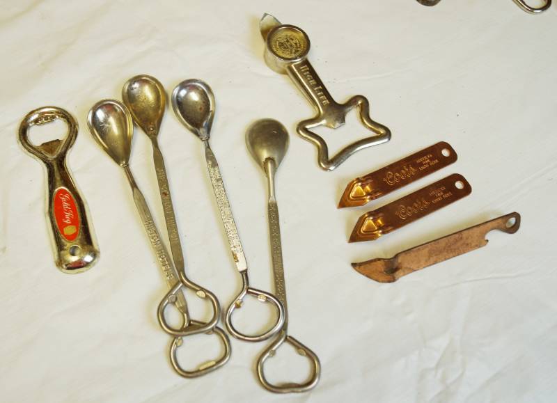 lot 2145 image: Lot of Vintage Bottle Openers, Bard Spoons - Very Cool