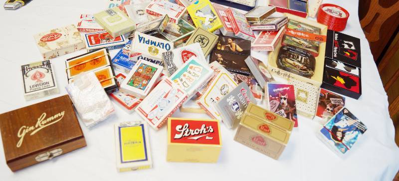 lot 2148 image: Huge Lot of Misc. Playing Cards - Vintage Dallas Cowboy Cheerleaders, Coors Light, Olympia, and Many More