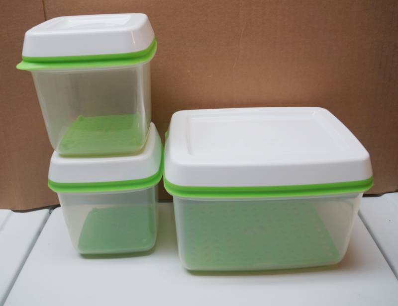 lot 2009 image: Lot of 3 Rubbermaid Containers