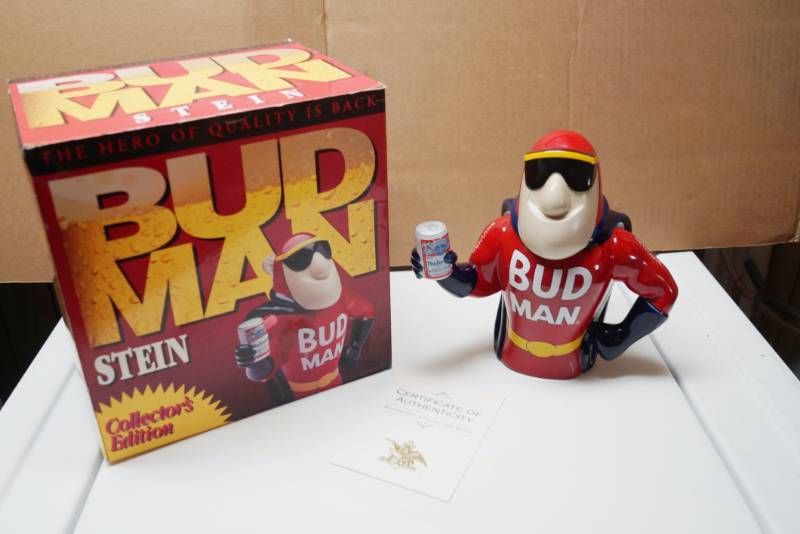 lot 2024 image: Collectors Edition Bud Man Budweiser Stein wbox