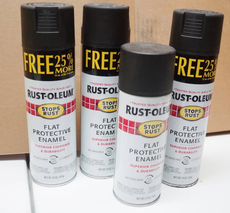 lot 2035 image: Lot of 4 Rust-oleum Enamel Protectant