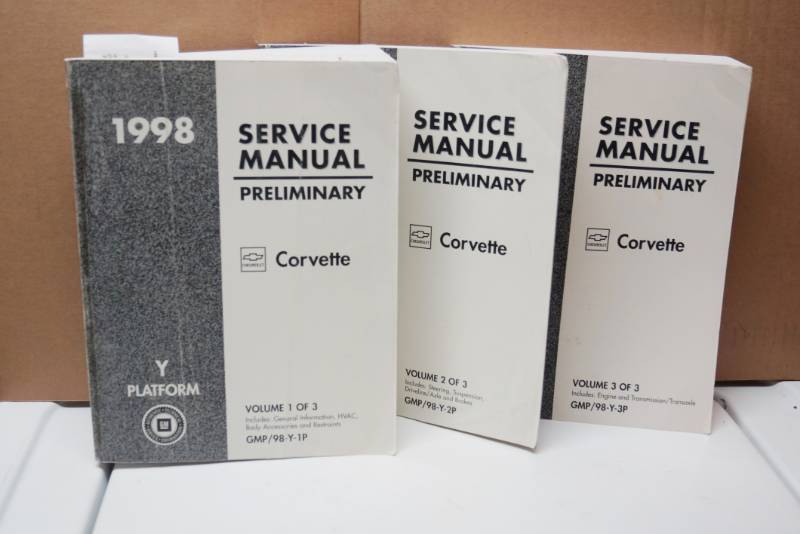 lot 2046 image: Lot of 3 Corvette Service Manuals