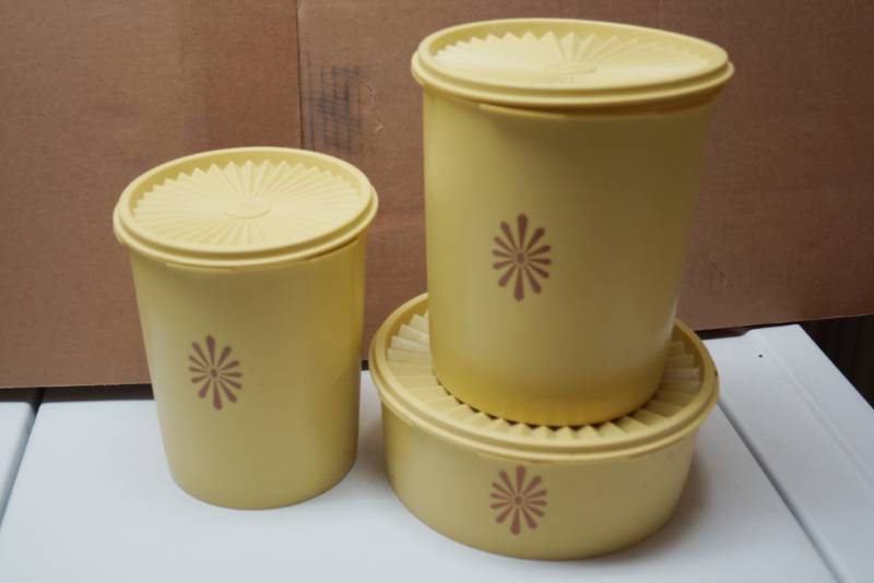 lot 2050 image: Vintage Lot of Tupperware Vintage Storage Containers - Groovy Baby
