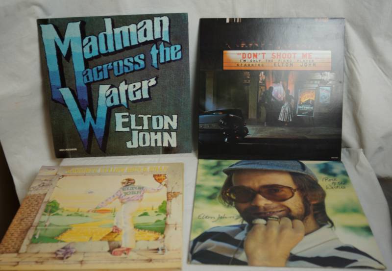 lot 2067 image: Lot of 4 Vinyl Albums - Includes Elton John -  Great Condition