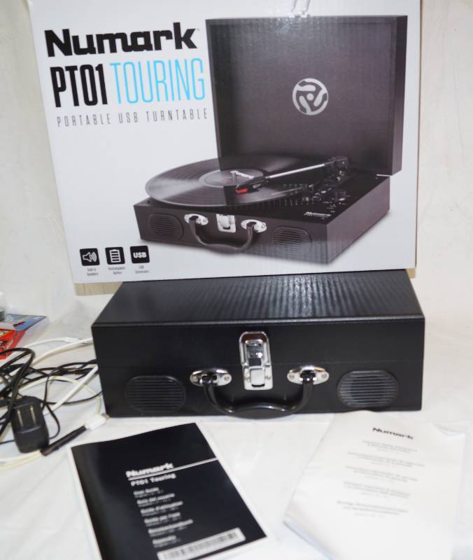 lot 2093 image: Numark PT01 Touring Turntable - Appears new in box