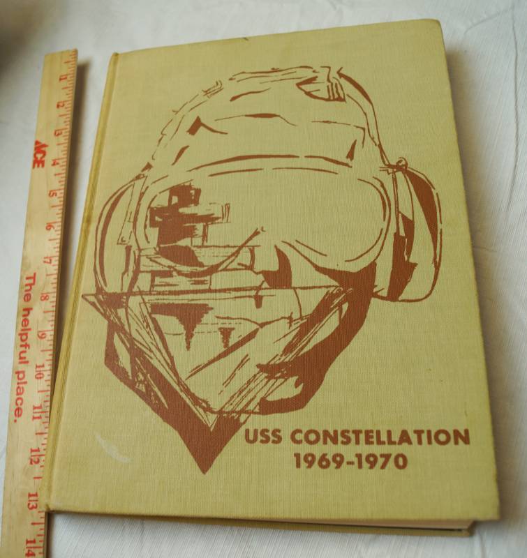 lot 2187 image: USS Constellation 1969-1970 Book - NAVY Cruise Book