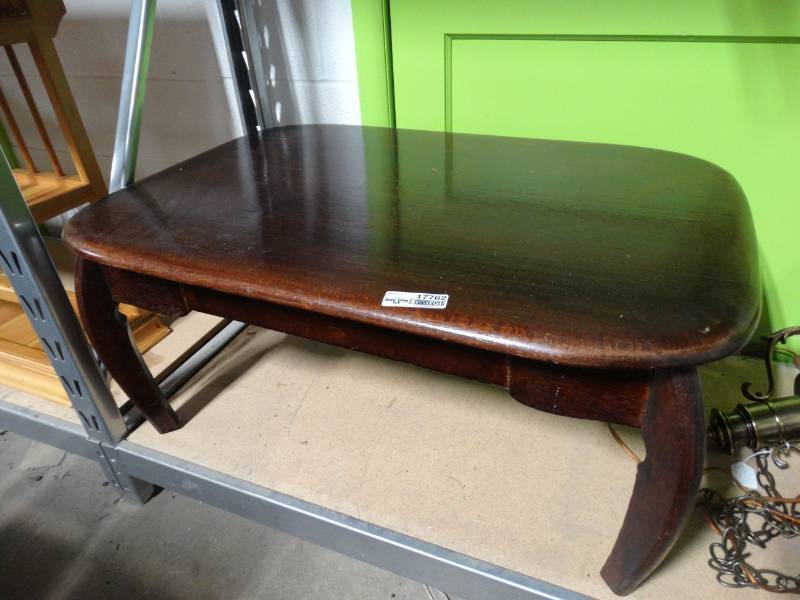 lot 17762 image: Wooden coffee table.