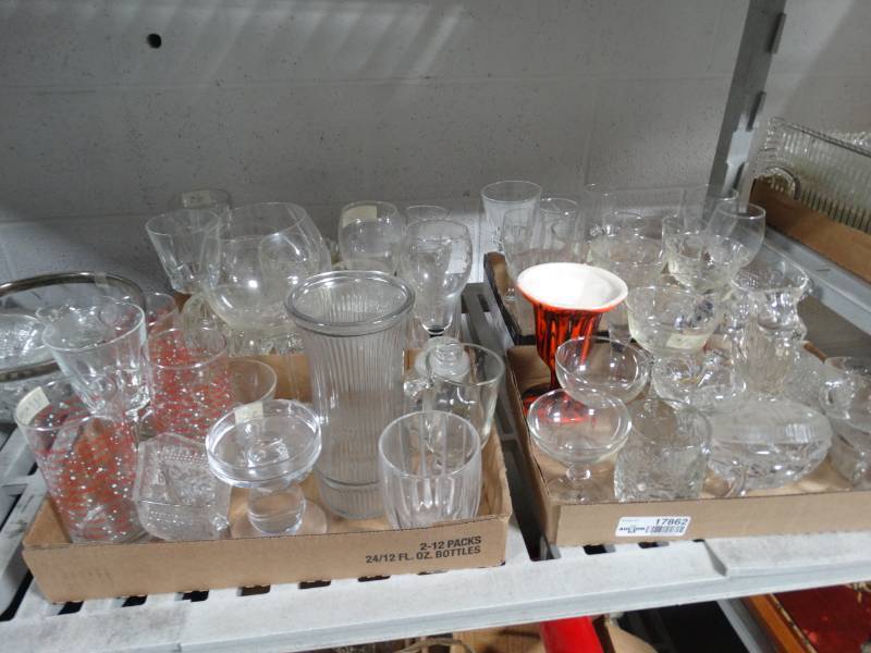 lot 17862 image: Large lot of nice glassware.