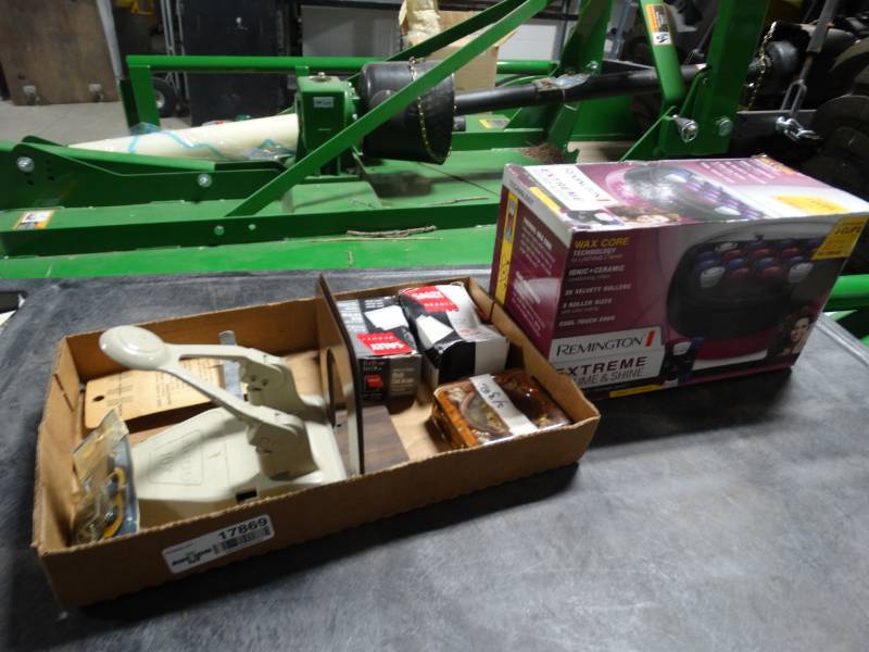 lot 17869 image: Lot of remington extreme volume & shine, hole punch, & hardware.