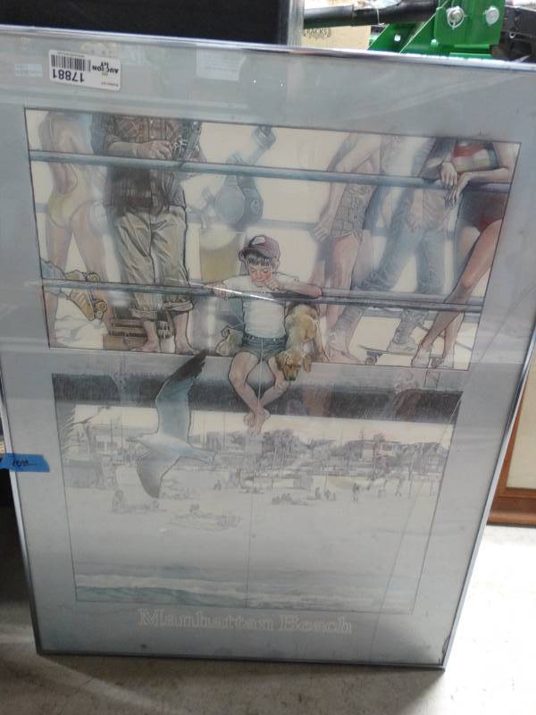 lot 17881 image: Lot of picture frames, & posters.