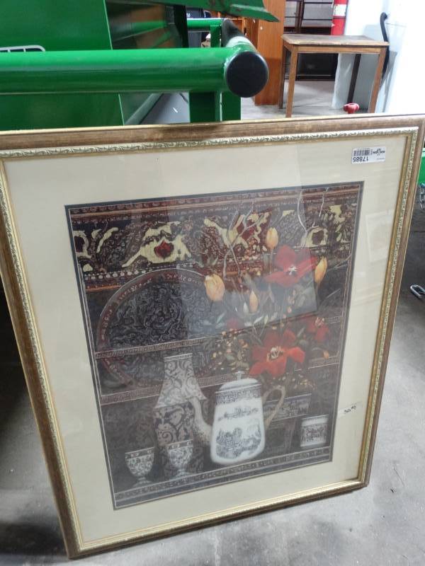 lot 17885 image: Large ceadar creek tea pot & cup picture.