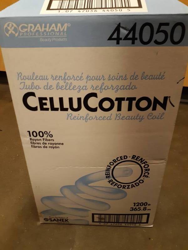 lot 1106 image: Pro Beauty Products #44050 CelluCotton Reinforced Beauty Coil - Box