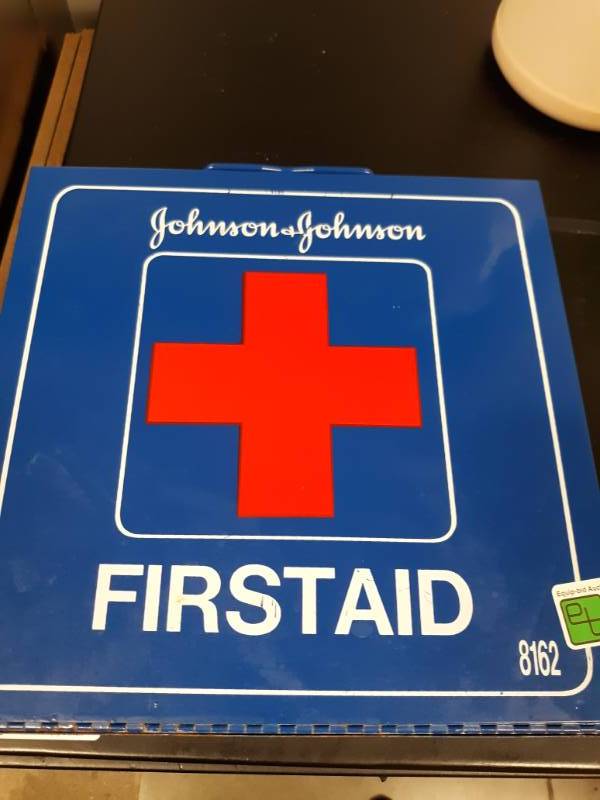 lot 1112 image: Johnson & Johnson First Aid Kit