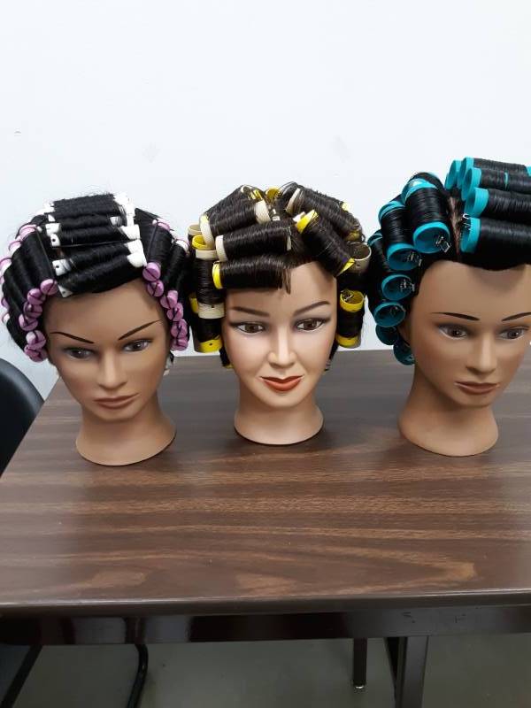 lot 1185 image: Lot of 3 Marianna Mannequin Heads with Hair