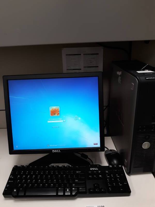 lot 1198 image: Dell Optiplex GX520,  Keyboard, Mouse and Monitor