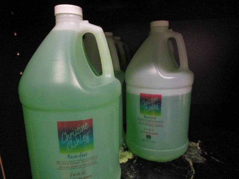 lot 1082 image: Christine Ashley Bare-foot Pro Foot Care Soak - Gallon Jugs Lot