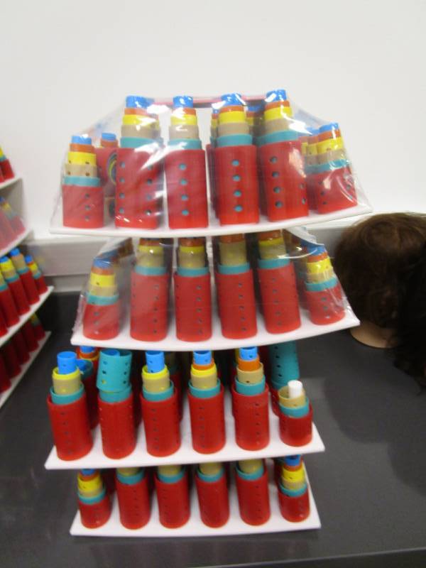 lot 1169 image: Four Trays Full of Assorted Size Hair Rollers