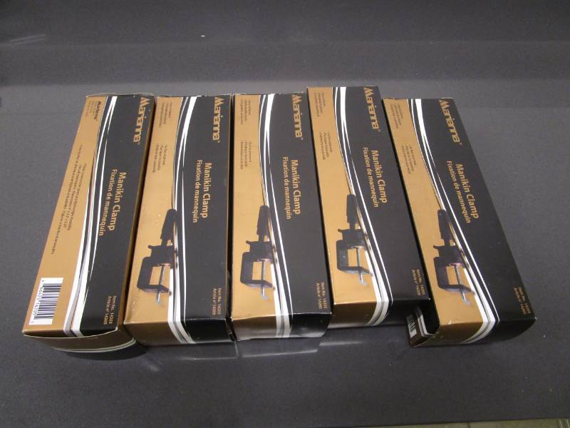 lot 1160 image: Lot of 5 Manniquin Clamps