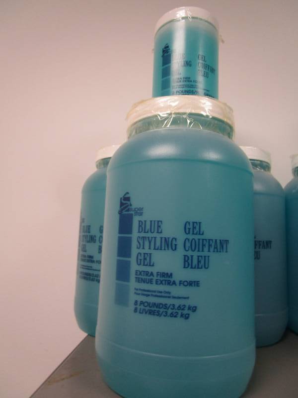 lot 1241 image: Super Star Blue Styling Gel - Extra Firm Hold  - 8lb Jugs