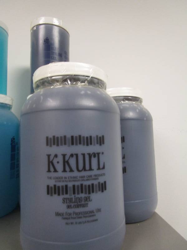 lot 1239 image: K Kurl Styling Gel  Gallon Jugs Lot