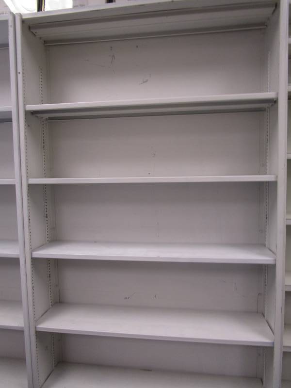 lot 3113 image: Lot of Adjustable Divided Shelving Units