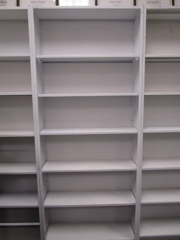 lot 3114 image: (1) Adjustable Divided Shelving Unit