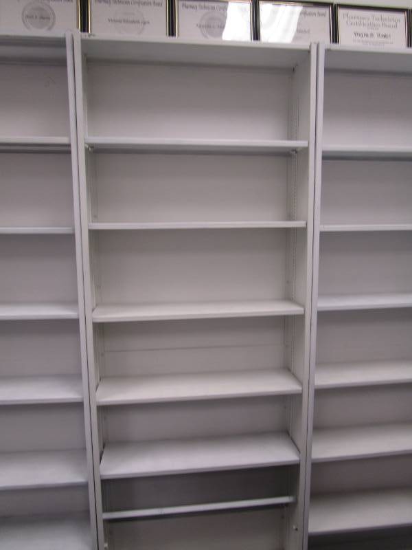 lot 3115 image: (1) Adjustable Divided Shelving Unit