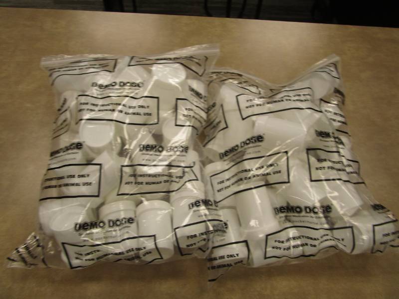 lot 3143 image: Two Bags of DEMO DOSE - Simulated Medication for Education