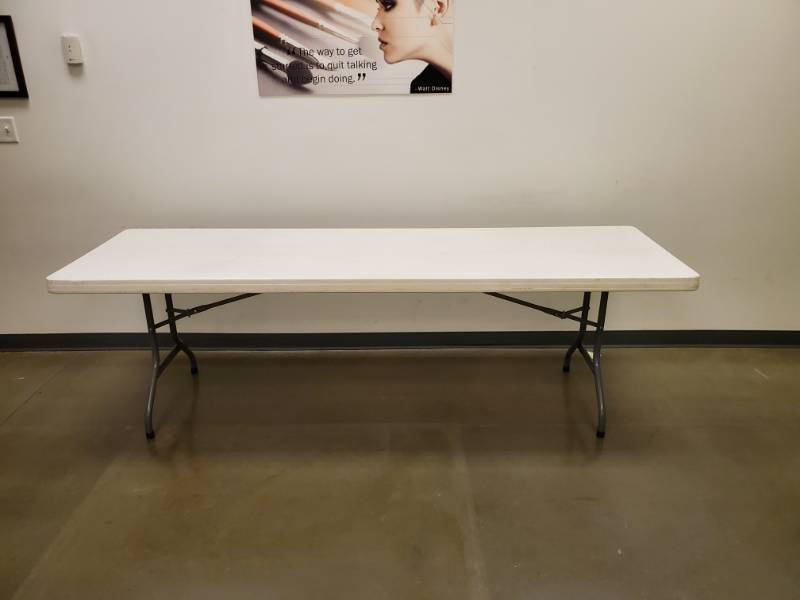 lot 3208 image: 8ft. Lifetime Folding Table