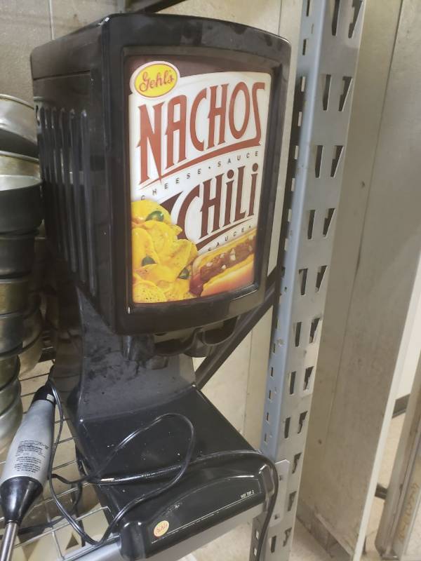 lot 9130 image: Cheese and Chili dispenser
