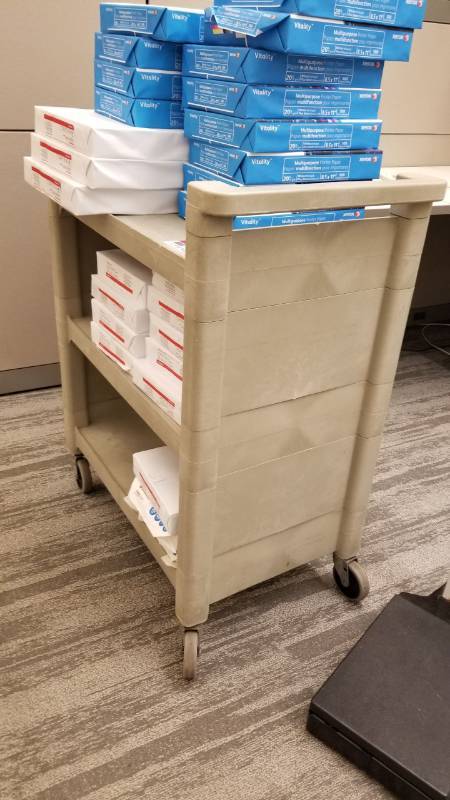 lot 9005 image: Rubbermaid utility cart