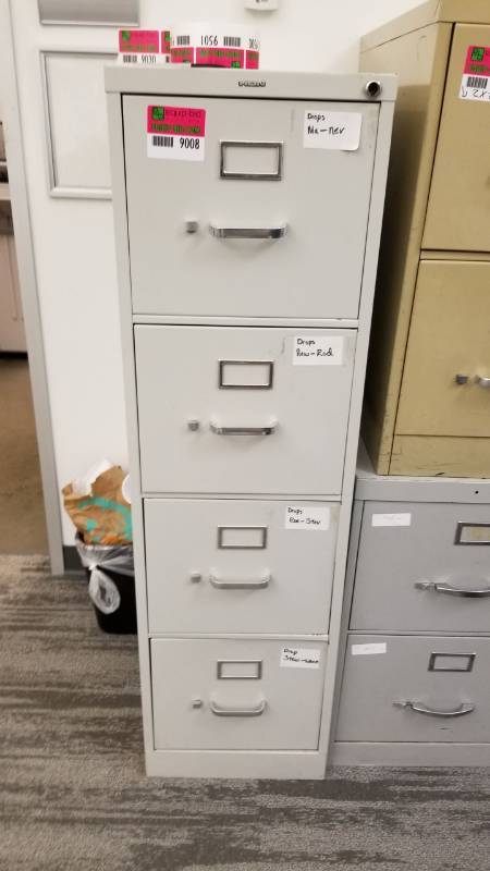 lot 9008 image: HON 4 drawer cabinet