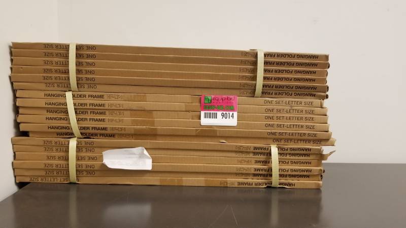 lot 9014 image: 3 bundles of brand new hanging File folder frames letter size