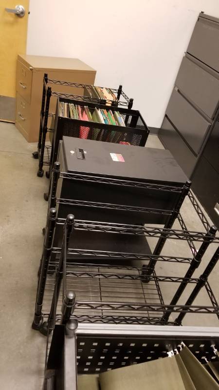 lot 9022 image: 8 Cabinets 7 roll 1 is a two drawer filing