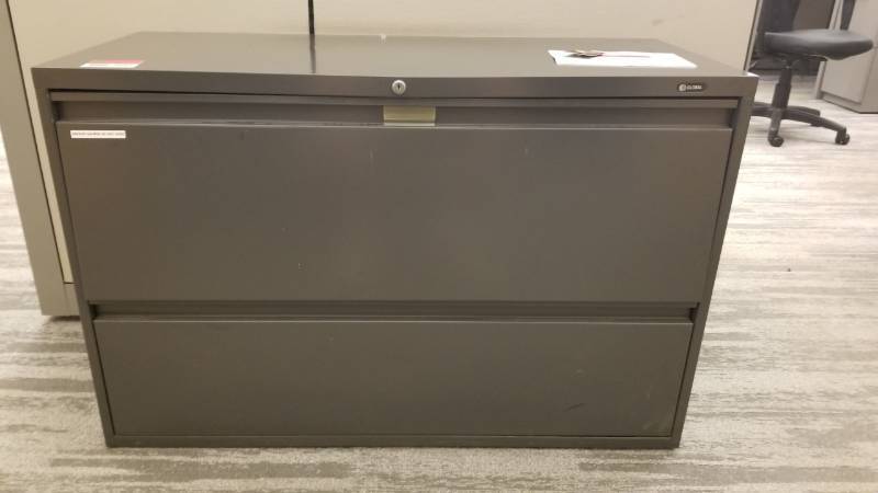 lot 9091 image: Global brand two drawer cabinet