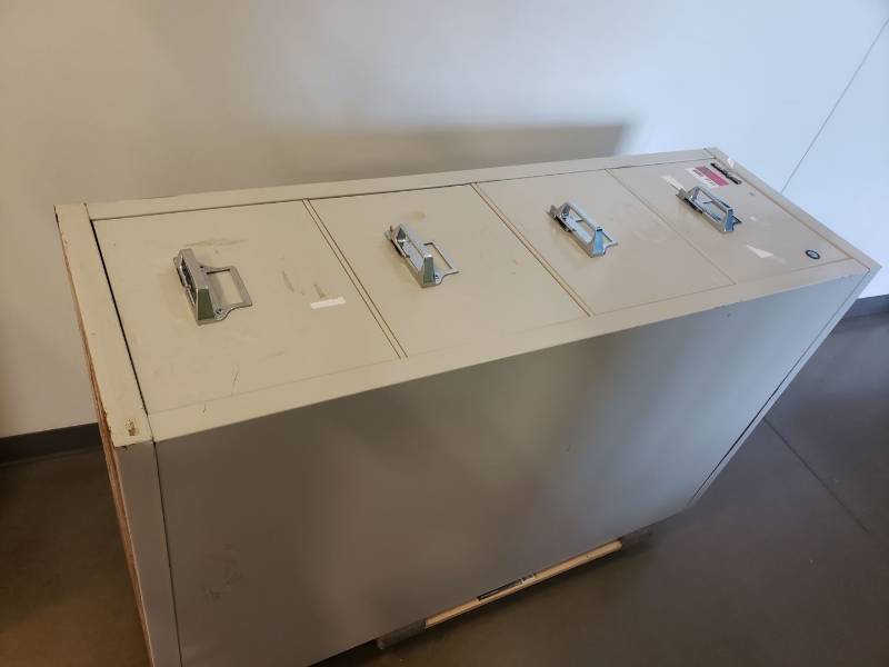 lot 9143 image: Fire King file cabinet (over $2200 new)