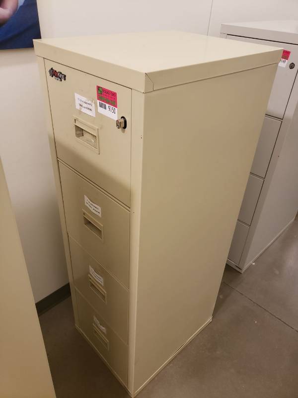 lot 9150 image: Fire King file cabinet (over $2200 new)