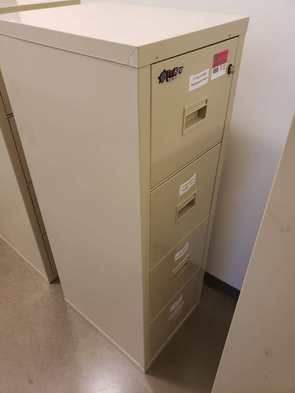 lot 9153 image: Fire King file cabinet (over $2200 new)