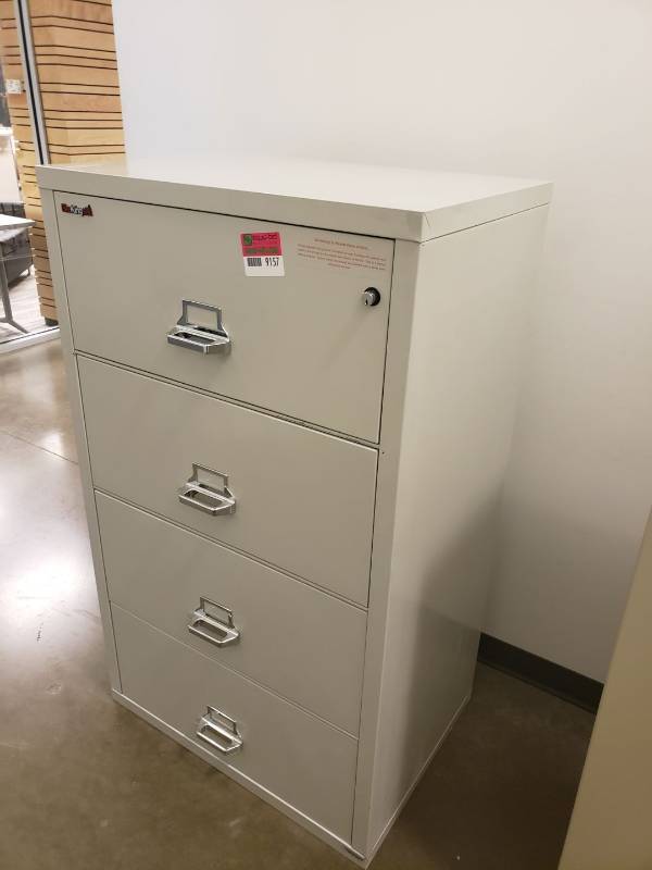 lot 9157 image: Fire King file cabinet (horizontal) $3500 New