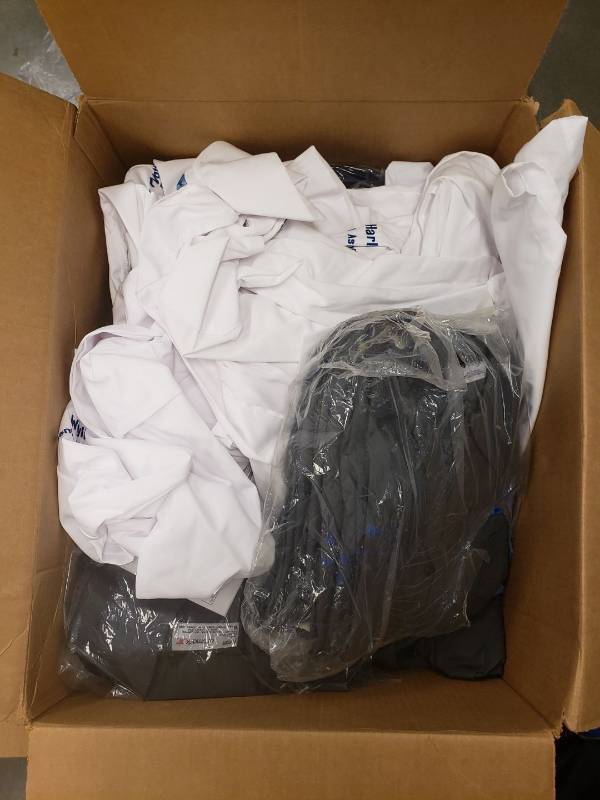 lot 9168 image: box of work shirts